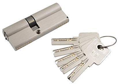 Schließzylinder Verschiedene Größen von Türschloss Zylinderkerne 5Keys Höhe 32mm Innen- und Externe doppelte Entriegelung Sicherheitstürinnere Tür Profil-Zylinder (Color : Length 120mm)