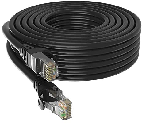 ANLINK Cat6 Ethernet Cable, 100ft 30M Black - RJ45, LAN, 24AWG UTP CAT 6, Network, Patch, Internet Cable - (100 Feet, Black)