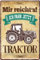 schilderkreis24 Blechschild 20x30cm – Lustiges Schild für Landwirte und Traktor-Fans, Deko & Geschenkidee (Mir reicht's Traktor)