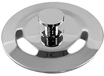Tapón de Desagüe de Bañera 44 mm, Tapón de Lavabo de Acero Inoxidable, Tapón de Fregadero de Fácil Agarre para Baño, Cocina, Lavabo (Paquete de 1)