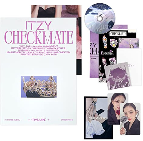ITZY - [CHECKMATE] (STANDARD EDITION - RYUJIN Ver.) Photobook + Photocard + CD-R + Mini Folding Poster + Lyric Paper + Sticker + Postcard Set + Special Card + Poster + Extra Photocard + PVC Photocard