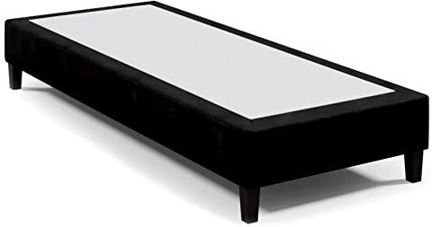 Best for Home Hotelbett Boxspringbett Bettgestell Boxspringgestell 90x200 cm Schwarz Boxspring Rahmen ohne Matratze