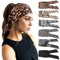 DRESHOW 6 Stück Damen Boho Stirnband Kopfband Haarband Gedruckt Stirnbänder Knoten Verdrehtes Elastische Kopf Wickeln Niedlich Haarschmuck für Mädchen
