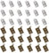 DICOSMETIC 100 Stück 3D Tape Charmes 2 Farben Retro Kassetten Anhänger Antik Bronze Silber Musik Charmes Legierung Audio Kassetten Charmes Für Die Schmuckherstellung Bohrung: 2.3 mm