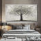 HOLEILUCK Albero della vita in bianco e nero Poster Pittura moderna Stampa su tela Arte della parete Pittura Immagine per soggiorno Decorazioni per la casa 80x180 cm/31x71 pollici Senza cornice