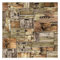 Bilderwelten Fototapete Wald 240 x 240 cm Vlies-Tapete XXL Waldtapete Vintage Holzkisten Smart Wandtapete Wanddekoration Wohnzimmer Schlafzimmer