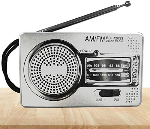 Samuliy Radio de Poche Portable | -radios à transistors compactes - Radios à transistors AM FM avec Prise pour écouteurs Haut-Parleur, pour Les Parents, Les Parents, Les aînés