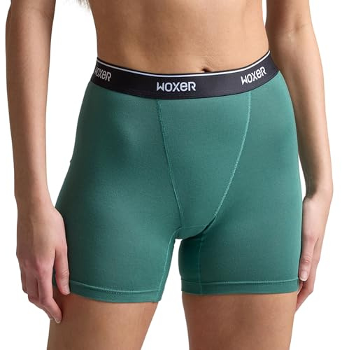 Woxer Womens Baller 5 High Waisted Boy Shorts Underwear – Seamless Boxer Briefs, Boyshort Panties, No Show Women’s Boxers