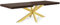 Magnetic Mobel Ausziehbar Esstisch Avia Esszimmertisch Wohnzimmertisch Küchentisch mit Tischgestell Spider (Tischgestell: Gold, Nussbaum)
