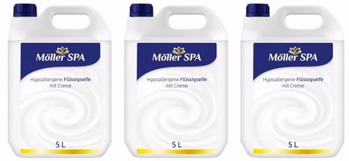 Megaa store Flüssigseife Handseife Seife Hypoallergene Flüssig | 5L 10L 15L 20L Möller SPA (15 Liter)