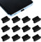 Andibro USB C Port Dust Protection Plugs, 12 Pcs Type C Silicone Dust Covers Phone Type-C Port Protective Caps Anti Dust Charging Plug Protectors Silicone Case Compatible with Laptop Smartphones(B)