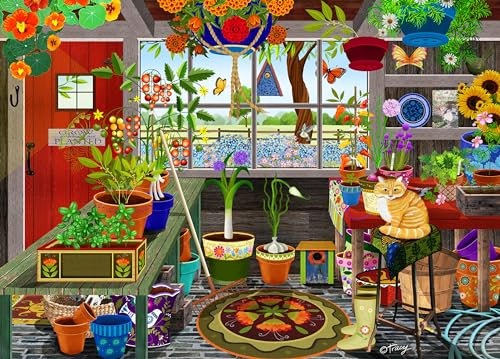 Ceaco - Gartenhaus Gewächshaus - 1000 Teile Puzzle