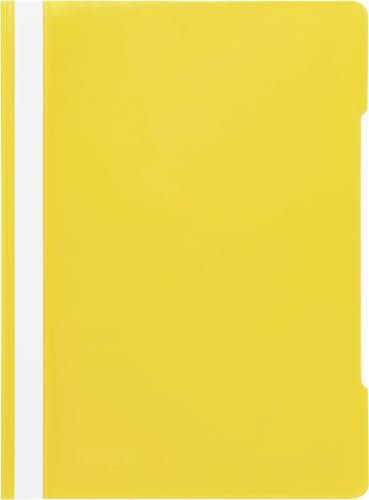 Papiertiger Schnellhefter Marke Brunnen PP für Schule und Büro (Schulqualität, Gelb, 10er Pack)
