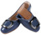 MACHSWON Womens Ballet Flat Slip On Foldable Ballet Flats with Buckle, Portable Ladies Slip On Loafers(Navy, Size 7)