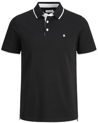 JACK & JONES Male Poloshirt Einfarbig Polokragen Poloshirt