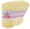 10 x 50g Häkelgarn Bambuska Sommergarn Strickgarn Baumwolle Viskose unifarben, Farbwahl, Farbe:04 zitronengelb