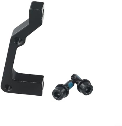 VRTYVEYBB Adattatore per freno a disco per bicicletta 140 160 180 203 mm IS PM Mount per pinza anteriore posteriore Post di precisione ingegnerizzato alluminio di grado aeronautico nero (F203/R180)