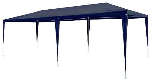 Xichuzi Partyzelt, Festzelt, Pavillion, Bierzelt, Garten Party Zelt, Gartenzelt, Grillpavillon, 3 x 6 m PE Blau