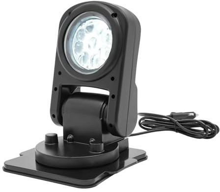 Aohuada Projecteur de recherche LED pour bateau avec télécommande 12 V Phare supplémentaire pour yachts, bateaux et véhicules tout-terrain 45 W