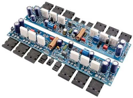 Rfeeuubft 2Pcs L10 Sound Amplifier Board 300W HiFi 2.0 Channel Class AB Power Amplifiers Amp Transistor A1930 C5171 TT1943 TT5200