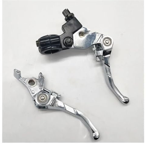 Bremshebel Für 7/8 Lenker Fit Für Atomik 140cc 125cc 110cc Pit Dirt Bike Chrom Klapp Kupplung Bremshebel Bremsgriff(Silber)