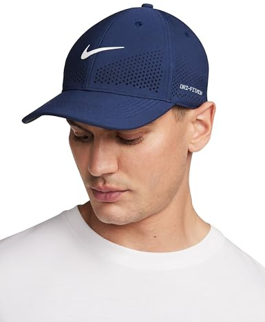 Nike Dri-Fit ADV Club Strukturierte Swoosh-Cap, Midnight Navy/White, FB5636-410, S/M