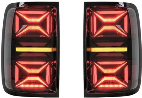 CAOXINZI Auto Heckleuchte Rücklicht Rückleuchte Baugruppe für VW Amarok Pickup 2008-2020, LED Rückleuchten Set Linke Rechte Rücklichter Ersatz Auto Zubehör