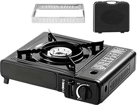 Storm Kit – Four de camping portable Windful | Four de camping portable pour le jardin | Four d'extérieur avec mallette de transport | Équipement de cuisine, cuisinière avec sac à dos avec garde
