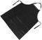 CIYODO Delantal de Cocina de Cuero PU y Resistente Aceite Delantal de Limpieza para Platos Casa Color Negro