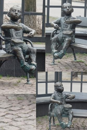 Oskar Matzerath Monument in Gdansk Poland, character in Gunter Grass's novel The Tin Drum. Undated calendar planner