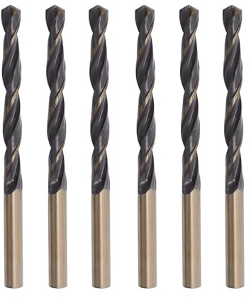 Misuyue 6pcs Metal Drill Bits, 7.5mm HSS Carbide Twist Drill Bit Sets | Wood Drill Bits for Metal Stainless Steel Aluminum Alloy
