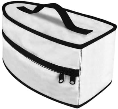 FytStycale Iron Carrying Case Aufbewahrungsbeutel für Tragbares Bügeleisen Polyester Tasche mit Griff Und Zipper Organizer Schutzhülle für Geschäftsreise Urlaub, Weiß