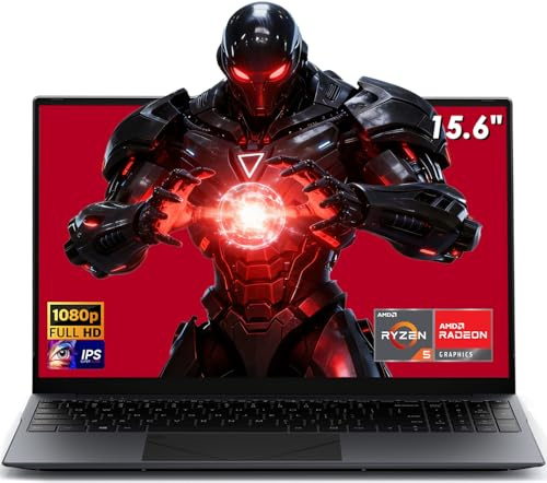 Kayoote Computer portatile Win 11 Pro da 15,6 pollici, Ryzen 5 3500U, 16 GB di RAM, SSD da 512 GB, laptop con riconoscimento delle impronte digitali, display FHD, Wi-Fi, BT, webcam