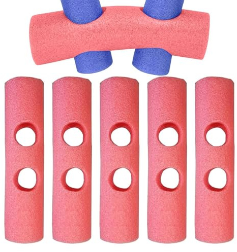 6PCS Connettori per Tubi Piscina Galleggiante, Tubo Galleggiante Piscina Con Fori Da 3.8 Cm, Tubi Galleggianti in Schiuma, Per Allenamento Di Ginnastica Acquatica, Estivo(Colore Casuale)
