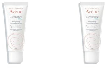 AVÈNE Cleanance - HYDRA Beruhigende Feuchtigkeitspflege - Nährt und regeneriert - Für Hautkomfort - Mit Avène Thermalwasser & Glycoleol - Zu Akne neigende, empfindliche Haut - 40 ml (Packung mit 2)