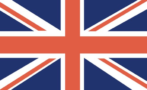 INDIGOS UG Wandtattoo England - Großbritannien - Aufkleber Sticker 5x3 ca. 12,7x7,6 cm - geeignet für Wohnzimmer und Kinderzimmer - zur modernen Wandgestaltung im