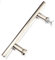 ShowerPart Shower Door Handle L-2, Distance Between Centre of Fixing Holes 145mm, Minimum Hole Diameter 6mm, Chrome Plated Stainless Steel, Shower Door Replacement Parts, 1x