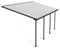Canopia by Palram Terrassenüberdachung Alu Feria 3X6.10 Polycarbonat Hohlkammerplatten Pergola 610 x 300 cm Grau zur Überdachung ihrer Terrasse