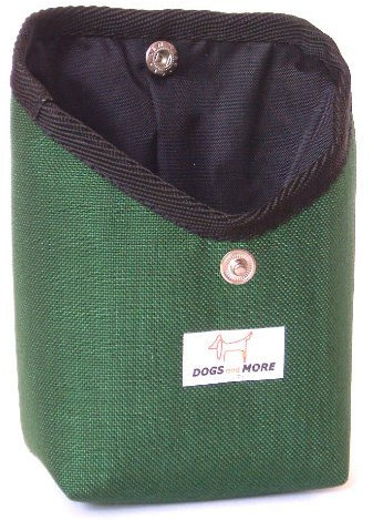 DOGS and MORE - TaschenTasche (Leckerlitasche/Leckerlibeutel/Futtertasche für die Jackentasche) in Grün