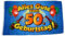 Fahne/Flagge Alles Gute zum 50. Geburtstag 90 x 150 cm
