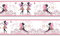 Bordüre Mädchen Schmetterlingselfe selbstklebend Vinyl, Größe: 560cm x 15cm, Tapetenbordüre, Wandbordüre, Borte, Kinderzimmer