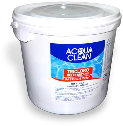 CLORO MULTIFUNZIONE CLORO + ALGHICIDA + FLOCCULANTE IN PASTIGLIE DA 200 gr