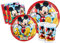 Partygeschirr Party-Set Disney Mickey Mouse Club House für 24 Personen (112 pcs: 24 Pappteller Ø23cm, 24 Pappteller Ø20cm, 24 Becher 200ml, 40 Servietten 33x33cm)