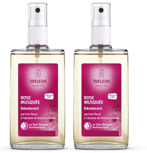 Weleda Déodorant Spray à la Rose Musquée Lot de 2 x 100 ml