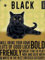 Fridge Magnet - Black Moggies Cat Kitten
