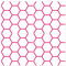 Wandkings Fliesenaufkleber 4er Set - Wähle ein Muster & Größe - Waben - 14,5 x 14,5 cm - Farbe: Pink