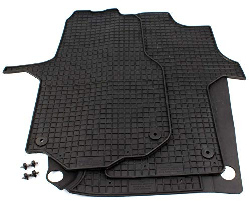 Petex 64510 Fußmatte Gummimatte Vorne Matte schwarz Kompatibel mit VW CRAFTER Pritsche/Fahrgestell SZ