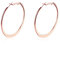 Kamise Femme Grandes Créoles en 18K Or Rose, Grands Cerceaux Unies plaqués Or Rose de 50 mm de Diamètre, Boucles d'oreilles Anneaux Ronds Hypoallergéniques Unisexes Quotidien Soirée