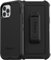 OtterBox iPhone 12 & iPhone 12 Pro Defender Series Case - BLACK, rugged & durable, with port protection, includes holster clip kickstand