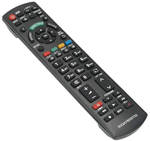 VINABTY N2QAYB000752 Ersatz Fernbedienung für Panasonic TV TX-PR42UT30 TX-PR42GT30 TX-PF50ST30 TX-P46GTN33 TX-P46GTF32 TX-P46GT30 TX-P42UT30 TX-P42ST32 TX-P42ST31 TX-P42ST30 TX-L37DT30 TX-L32DT30